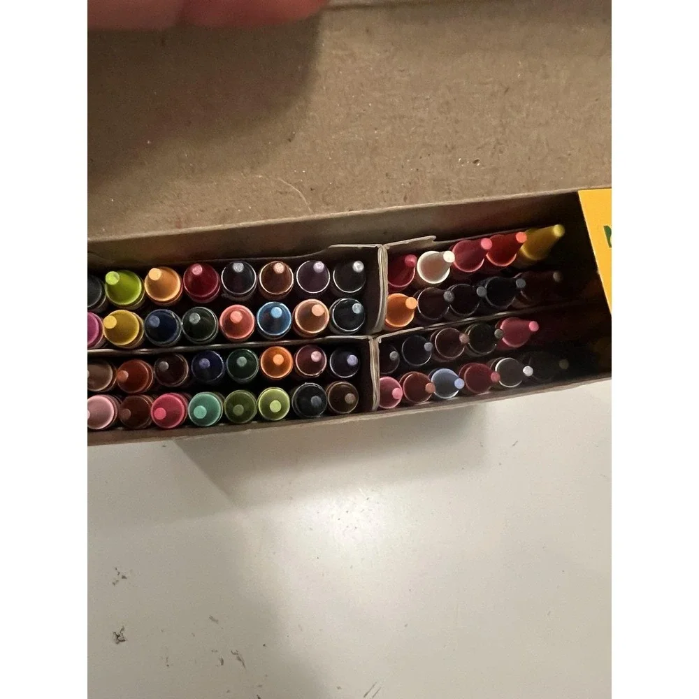 Crayola Crayons Vintage 1997 Box with  Sharpener - Binney & Smith New Lot Of (2)